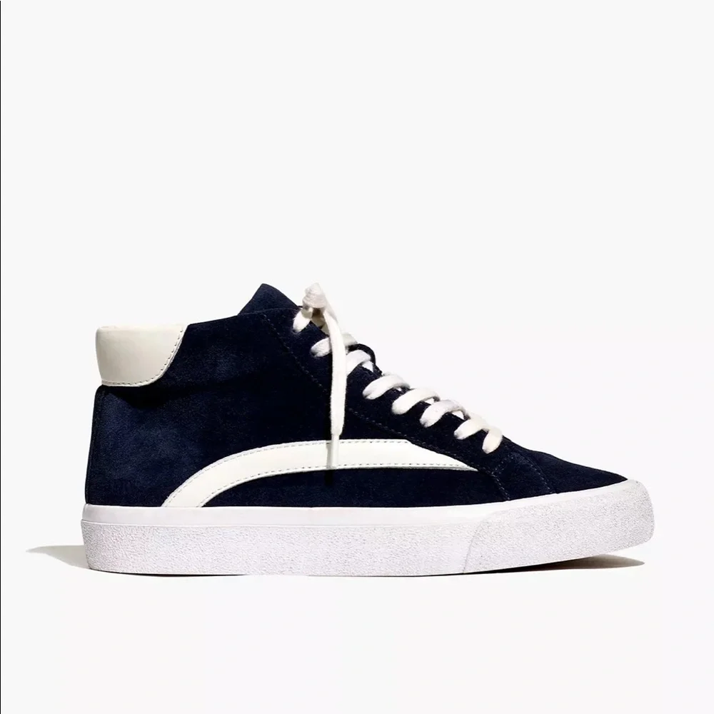 MADEWELL High-Top Sidewalk Sneakers in Suede - Picture 3 of 4
